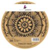 Marpa Jansen tangle-tiles bruin rond 50 stuks (diameter 11,7 cm)