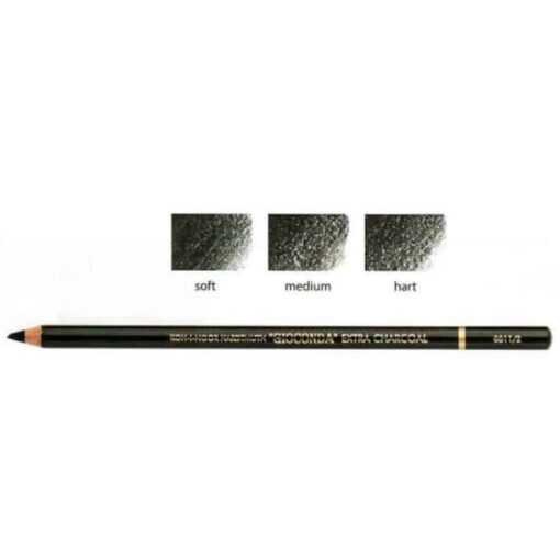 Koh-I-Noor Gioconda houtskoolpotlood  zwart medium - Afbeelding 2