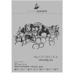 Schetsboek kraftpapier grijs (A4)-230g