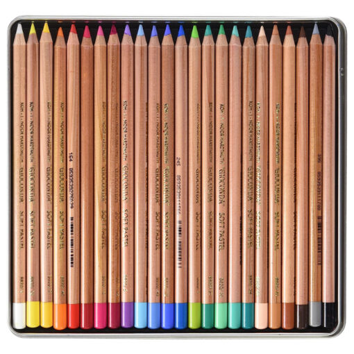 Gioconda pastelpotloden 24 stuks (metalen blik) - Afbeelding 2