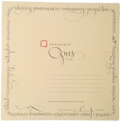 Zentangle Opus tile - Renaissance