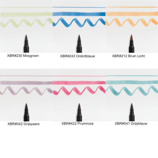 Sakura Koi Coloring Brush Pen - Earth- set van 6 - Afbeelding 5