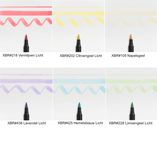 Sakura Koi Coloring Brush Pen - Pastel- set van 6 - Afbeelding 5