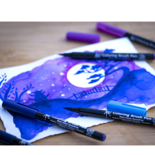 Sakura Koi Coloring Brush Pen - Galaxy- set van 6 - Afbeelding 4