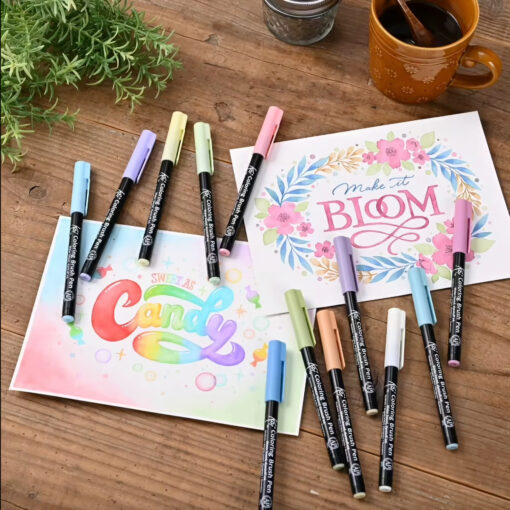Sakura Koi Coloring Brush Pen - Earth- set van 6 - Afbeelding 4